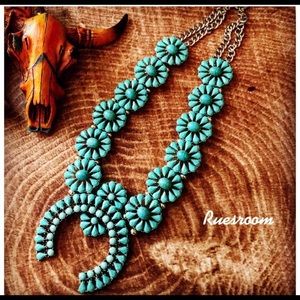 Squash Blossom Necklace, Statement necklace